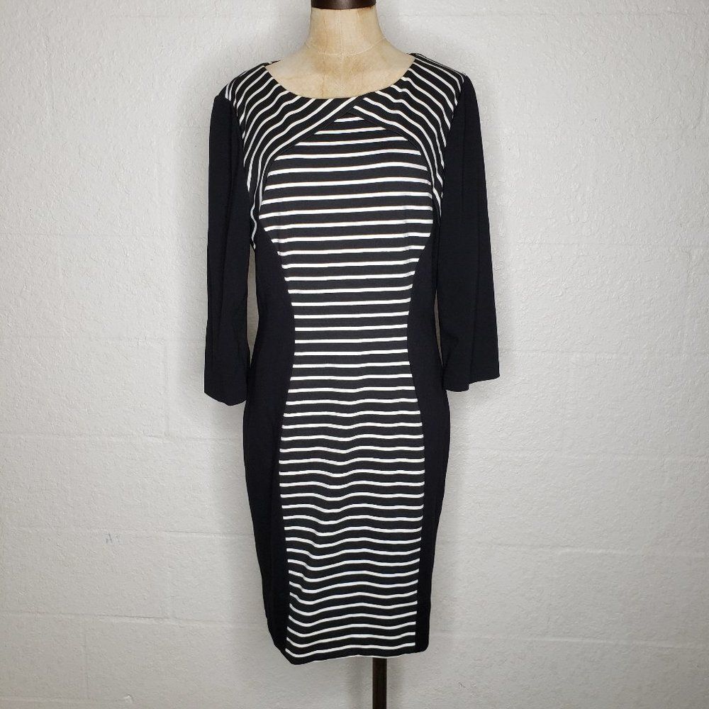 Antonio Melani Striped Color Block Sheath Dress 12